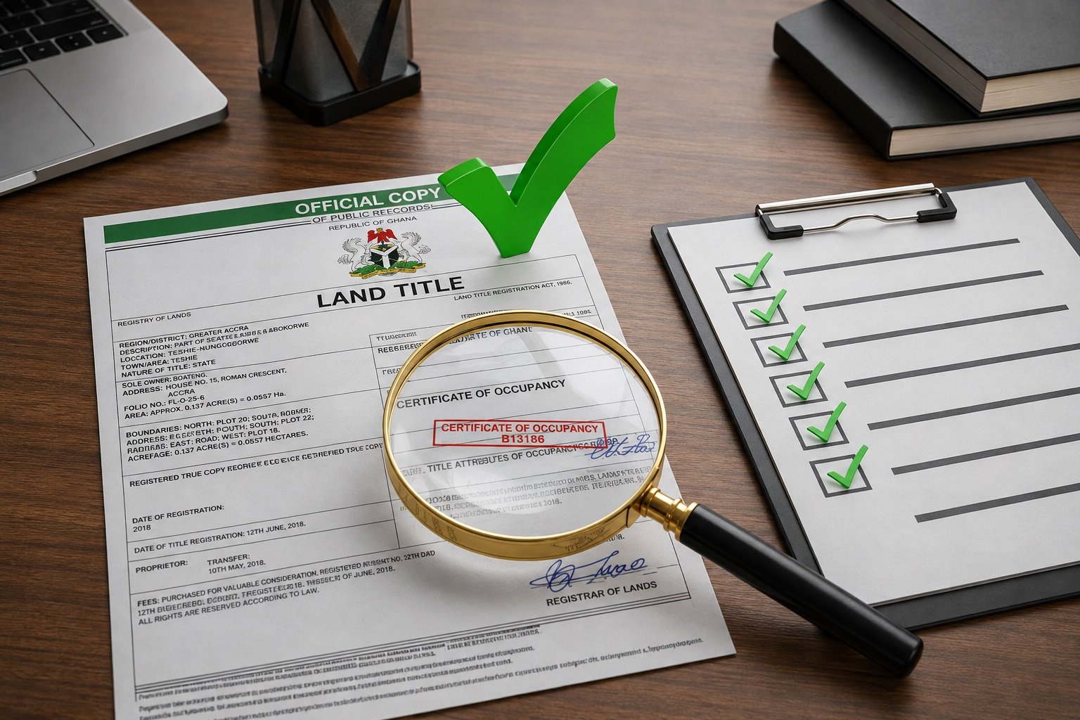 Land title verification in Lagos